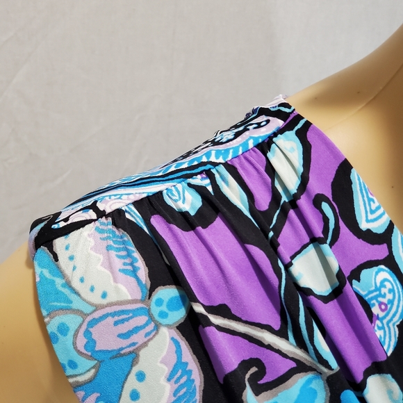 Cache Wrap Print Midi Sleeveless Dress Size 8 - Picture 3 of 13